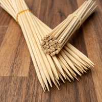 Brochettes en bambou naturel de qualité alimentaire, jetables, pour barbecue extérieur, kebab, avec logo personnalisé, vente en gros, écologiques, style coréen