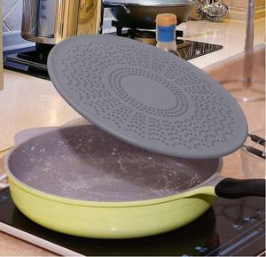 Percikan Lemak Layar Percikan Silikon, untuk Wajan Penggorengan Multi Guna dengan Pegangan Lipat Penjaga Percikan Minyak - Product Image 6