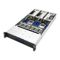 Serveur 2U RS720A-E13-RS8G à double processeur, optimisé pour jusqu'à 3 GPU double emplacement, jusqu'à 24 RDIMM, 8 NVMe/SATA/SAS, stockage optimisé