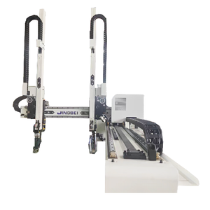 หุ่นยนต์เซอร์โวห้าแกนความเร็วสูงสำหรับฉีดมอเตอร์เซอร์โวแบบเต็มใช้ดึงออกเครื่องกลึงแขนคู่ <span class=keywords><strong>CNC</strong></span> - Product Image 2