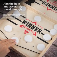 Table de jeu pliable rapide Sling Puck, jeu de société de bureau en bois, hockey familial, baby-foot, jeu de société pour enfants garçons filles