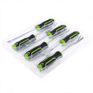 Kit de leviers de démontage 6 pièces avec extrémité à griffes, droit, antidérapant, pour le retrait des garnitures de panneaux de porte de voiture - Product Image 3