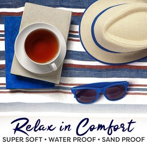 Couverture de pique-nique d'extérieur grande, imperméable, pliable, double couche, sans sable, pour la plage et le <span class=keywords><strong>camping</strong></span> sur l'herbe - Product Image 4