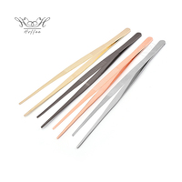 Usine personnalisée polie 12 "poignée de cuisson barre à glaçons Restaurant métal acier inoxydable 30cm cuisine maison pinces longues pince à épiler