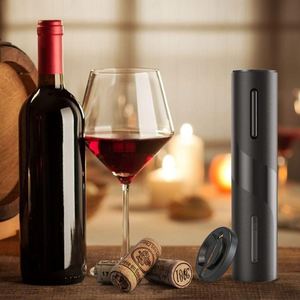 Trend 2024 New Automatic <b>Electric</b> Wine Opener Set One-Touch Corkscrew Bottle Opener <b>Kit</b> USB Rechargeable Plastic Material Gift - Product Image 4