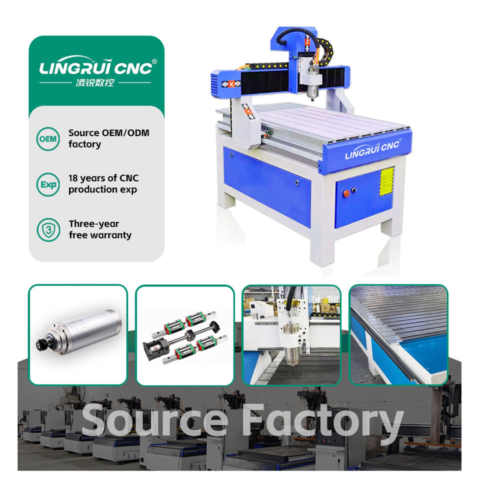 Small Size Wood Router 6090 CNC Router Machine 600*9000 3-axis Wood ...