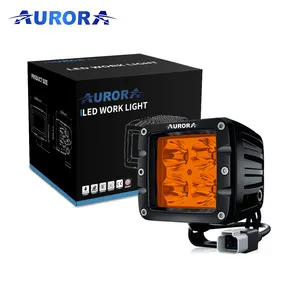 Motosiklet IP69K aksesuarları Offroad Amber Led sis çalışma Pod işık sis işık