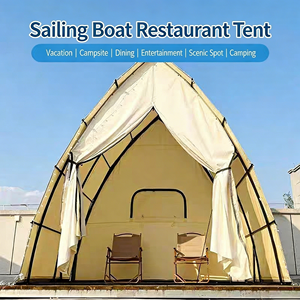 Tente de chasse en toile imperméable pour l'extérieur, tente de montagne pour 4 à 6 personnes, tente de chasse de luxe, tente de villégiature de luxe avec structure en acier - Product Image 4