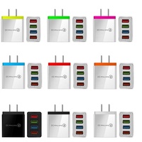 Cantell prix bon marché chargeur rapide 4 USB Phone Charge 3.1A chargeur mural adaptateur de voyage universel chargeur EU US pour Samsung