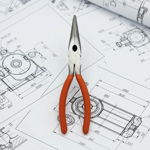 פלייר רב תכליתי בעל חרטום ארוך 8 אינץ' לחיתוך אלכסוני, משונן, מפלדת פחמן ופלסטיק, ניתן להתאמה אישית לפי דרישות הלקוח (OEM) ועשה זאת בעצמך (DIY) - Product Image 1