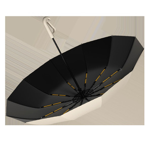 Parapluie à boucle entièrement automatique, surface extra-large épaissie, résistant au vent, avec crochet en acier et aluminium, pour adulte, protection contre la pluie et le soleil - Product Image 5