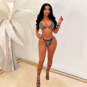 2024 abbigliamento estivo 2 pezzi Set Beachwear Bikini <span class=keywords><strong>donna</strong></span> trivellazione calda costume da bagno <span class=keywords><strong>Sexy</strong></span> costumi da bagno - Product Image 2