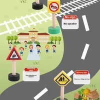 Personnalisé Montessori Bébé En Bois Rue Route Panneau De Circulation Blocs Cognitifs Jeux Éducatifs Jouer Maison Apprentissage Cadeau Jouets pour Enfants