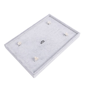 Présentoir de Luxe en Velours Brossé Étanche pour Bijoux – Présentoir de Comptoir pour Boucles d'Oreilles, Pendentifs, Clous d'Oreilles, Bagues et Colliers - Product Image 2