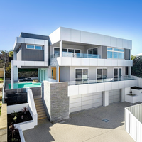 Structure en acier léger préfabriquée selon les normes australiennes, hôtel à Perth, maisons préfabriquées LGS, villa modulaire de luxe à vendre