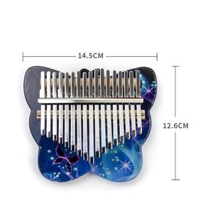 Kalimba de cristal transparente de 17 tonos, piano de pulgar acrílico, piano de dedo portátil para principiantes, amantes de la música, instrumento musical, regalo - Product Image 4