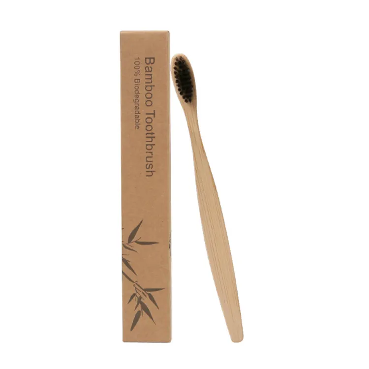 OEM Customized And Individual Packaged Biodegradable Natural Bamboo Toothbrush