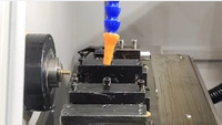 DAS DS-25A Tour CNC 2 axes, nouveau mini tour à banc plat 220V avec moteur à engrenages, automatisation simple, usage moyen