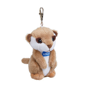 2022新しいデザインホットセールカスタムぬいぐるみキーホルダーおもちゃぬいぐるみアライグマかわいい小さなぬいぐるみmeerkatキーホルダーぬいぐるみ - Product Image 5