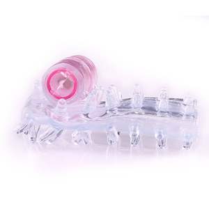 Ensemble de dents de loup en cristal pour épaississement du pénis en gros pour les hommes avec <span class=keywords><strong>anneau</strong></span> pénien <span class=keywords><strong>vibrant</strong></span> à éjaculation retardée - Product Image 2