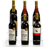 Acrylique Vin Affichage Riser Rack Comptoir Bar Stand Organisateur Porte-Bouteille De Stockage pour Vin Affichage