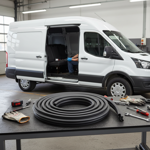 Ford Transit MK8 V-368 OEM BK31V253A10DB joint de porte en caoutchouc Compatible pour porte coulissante Service de traitement de coupe personnalisée - Product Image 3