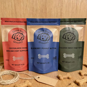 Sac en plastique refermable avec fenêtre transparente, qualité alimentaire, pour emballage de friandises pour chiens et chats, impression personnalisée - Product Image 3