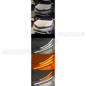Kit de garnitures décoratives pour phares LED de voiture, bandes lumineuses, sourcils de phares, kit carrosserie pour Toyota Corolla 2014-2018, édition internationale, accessoires - Product Image 5