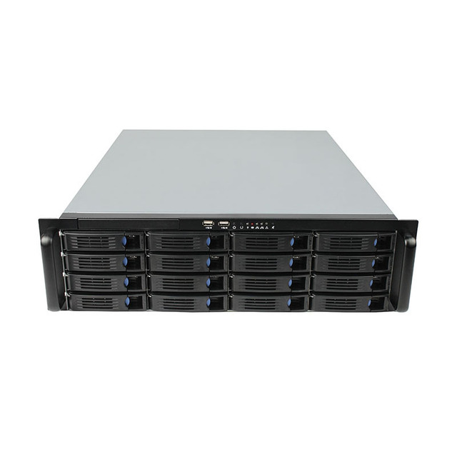 3U 16Bay Hot Swap Server Case 550mm Depth Large Data Storage Rackmount ATX Server Chassis