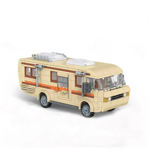 Set de Bloques de Construcción MOC de Autocaravana Clásica, Modelo de Vehículo Vintage de Película, Kit de Ladrillos, Juguete Creativo STEM para Adultos y Niños - Product Image 1