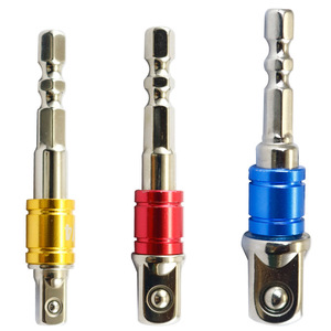 Fuxin Electric Drill <b>Socket</b> Adapter Hex to Square Connector 6mm <b>8mm</b> 10mm Chromium Vanadium Steel - Product Image 1