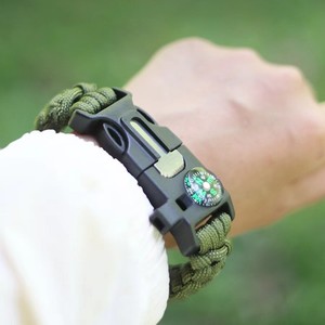 Top Vente Multifonctionnel 5-en-1 Boussole D'urgence Portable Alpinisme Randonnée Survie Bracelet - Product Image 5