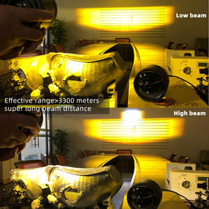 Yosovlamp Phare antibrouillard LED laser bicolore automobile étanche en aluminium 6000K compatible avec Accord X5 X6 Azera City - Product Image 4