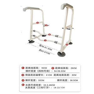 Foldable Sliding Transfer Aluminum Bathtub Shower Chairs Height Adjustable <b>Bath</b> Chair for Disabled Adults - Product Image 3