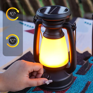 Lampes solaires portables de camping en gros, style rétro, rechargeables, pour pique-nique, ambiance lumineuse, lanternes portatives d'extérieur, lumières de tente pour randonnée et voyage - Product Image 6