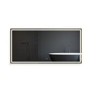 80 सेमी x 180 सेमी दीवार घुड़सवार आधुनिक स्मार्ट वाले बाथरूम दर्पण बैकलिट स्नान दर्पण बैकलिट स्नान दर्पण दर्पण