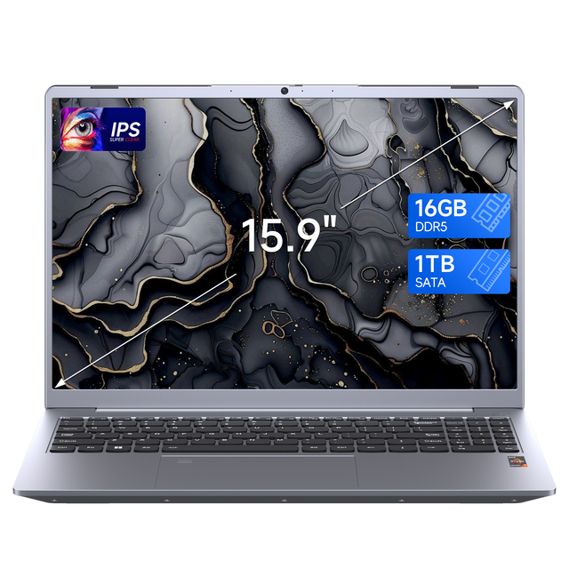 Laptop 16 Inch AMD R7 Octa Core 256GB SSD 16GB 2.5K FHD Brand New Laptops Ordinateur Portable Pc Notebooks