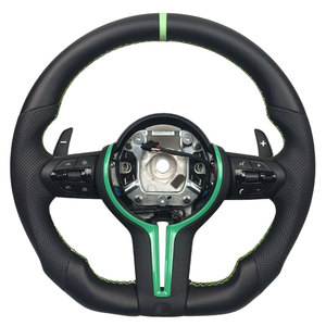 Volant en cuir chauffant personnalisé avec fibre de carbone pour X5 M2 M3 M4 M5 (F10/<span class=keywords><strong>F50</strong></span>/F30/F32/F80/F82/F90/E90/E92/E60/E63/G20/G30) - Product Image 1