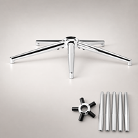 Accessoires de démontage pour pieds de chaise cinq étoiles, base en fer pour chaise de bureau moderne, personnalisable professionnellement, facile à assembler