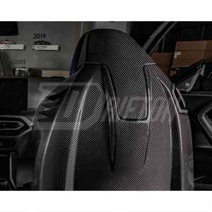 Kits de garniture arrière d'appui-tête de siège en fibre de carbone sèche complète pour intérieurs <span class=keywords><strong>BMW</strong></span> G87 <span class=keywords><strong>M2</strong></span> G81 G82 G83 M3 M4 - Product Image 6
