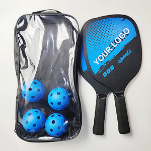 OEM Factory Custom Logo USAPA Approve Pickleball Training Practice Rackets Premium Wood <strong>Pickle</strong> Ball <strong>Paddle</strong> <strong>Set</strong> - Product Image 4