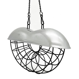 Outil d'alimentation en métal à l'épreuve des écureuils, boules Suet distributeur <span class=keywords><strong>de</strong></span> nourriture <span class=keywords><strong>pour</strong></span> oiseaux <span class=keywords><strong>support</strong></span> <span class=keywords><strong>de</strong></span> grosses boules mangeoire <span class=keywords><strong>pour</strong></span> oiseaux sauvages <span class=keywords><strong>pour</strong></span> fenêtre <span class=keywords><strong>de</strong></span> maison - Product Image 1
