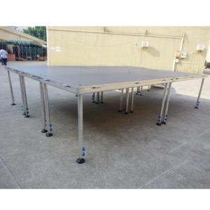 Escenario Portátil Telescópico de Aluminio con Altura Ajustable, Fácil Montaje, Superficie Antideslizante, Certificado CE, para Conciertos al Aire Libre - Product Image 2