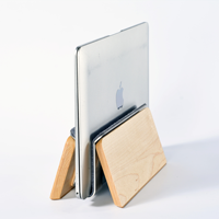Support vertical double en bois personnalisé de haute qualité LOMATO pour ordinateurs portables de gaming - Modèle multifonction durable et écologique