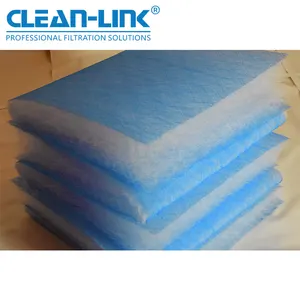 Filtro de fibra de vidro limpo, rolos de filtro de ar para pintura