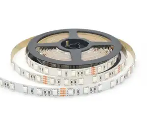 DC 12V 24V 60led/m 300LED 5M SMD 5050 IP20 10W RGB גמיש LED הרצועה אור