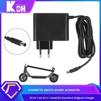 Accessoire original pour scooter électrique de Mi4-go Chargeur européen DC2.1 Plug Power Adapter 24.2V 1.5A Plastic Power Kids Scooters
