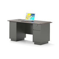 Poste de Travail pour Employés Financiers – Combinaison Bureau 2 ou 4 Personnes Face-à-Face – Table d'Ordinateur Simple et Moderne en Bois