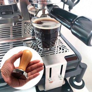 ที่กดกาแฟแบบฐานแบน ที่กดกาแฟแบบด้ามไม้ สำหรับบดกาแฟ - Product Image 6