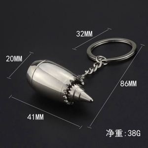 Aircraft Keychain Blank Custom Alloy Metal Silver Engines Airplane Plane Pendant Promotion Metal Charms Aircraft Blank Key Chain - Product Image 5
